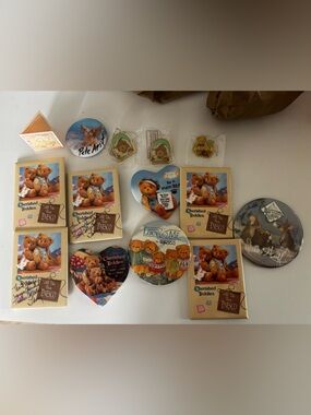 Assorted  Lot Of Signed Cherished Teddies Button/Pins 1993/1995